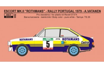 Decal – Ford Escort RS 1800 „Rothmans“  Portugal rally 1979